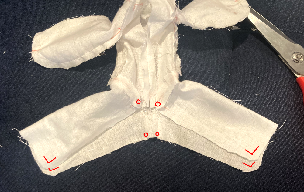 Align the cross seam